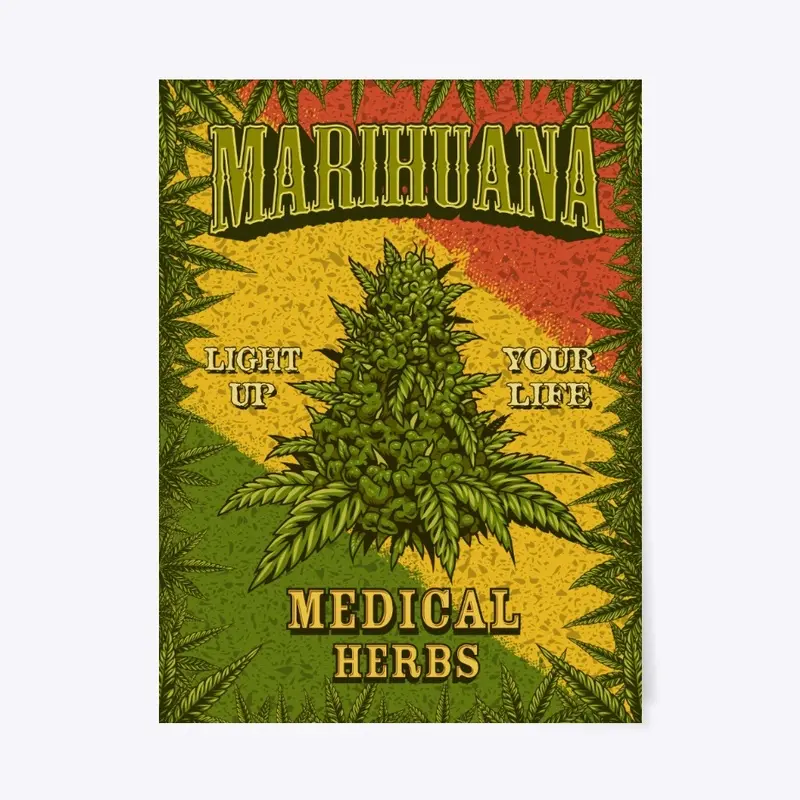 Marihuana Rastafarian Poster