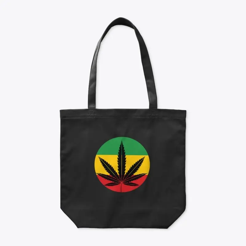 Cannabis Circle Rasta Colors