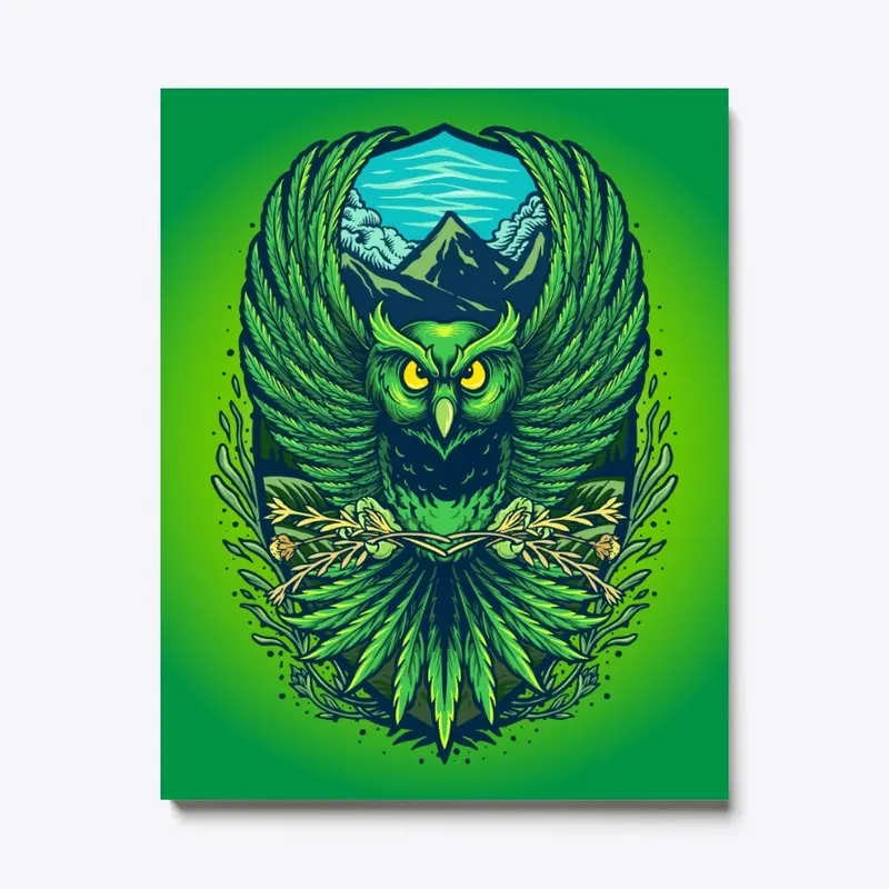 Cannabis Owl Flying