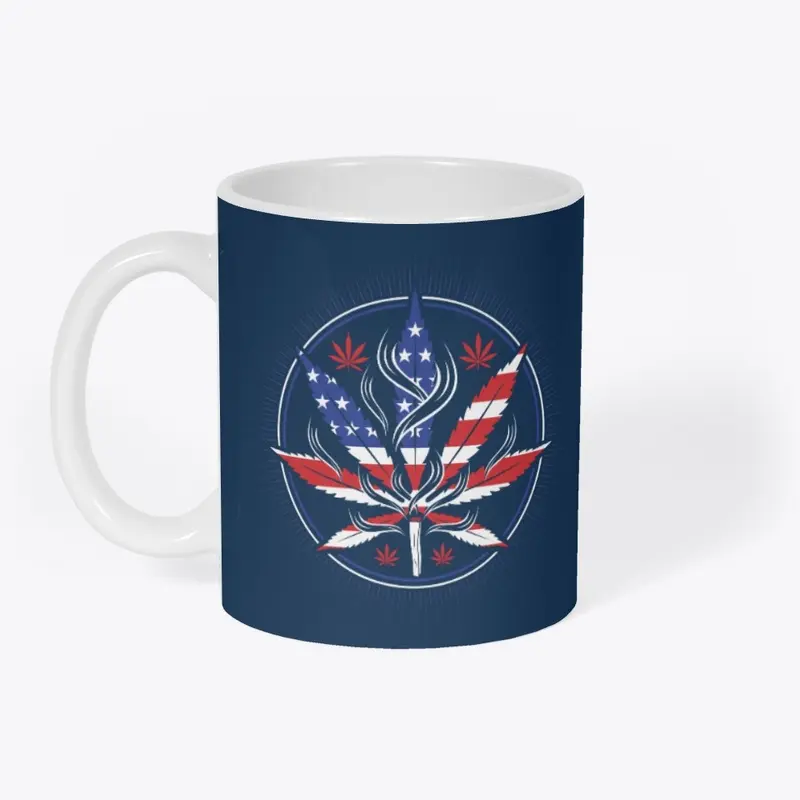 USA Flag Cannabis Leaf v1.1