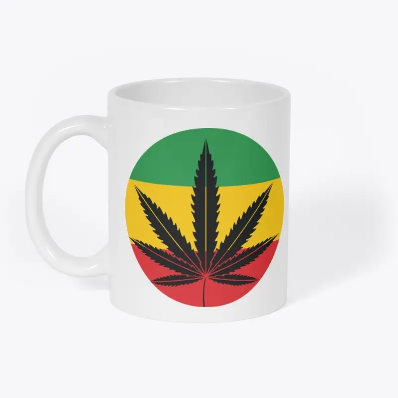 Cannabis Circle Rasta Colors