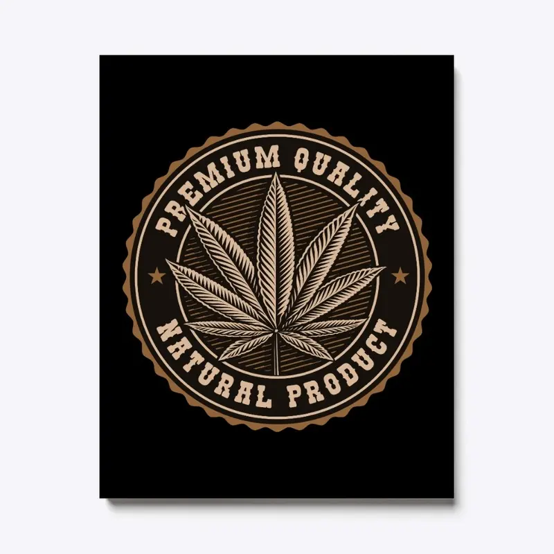 Cannabis Leaf Badge