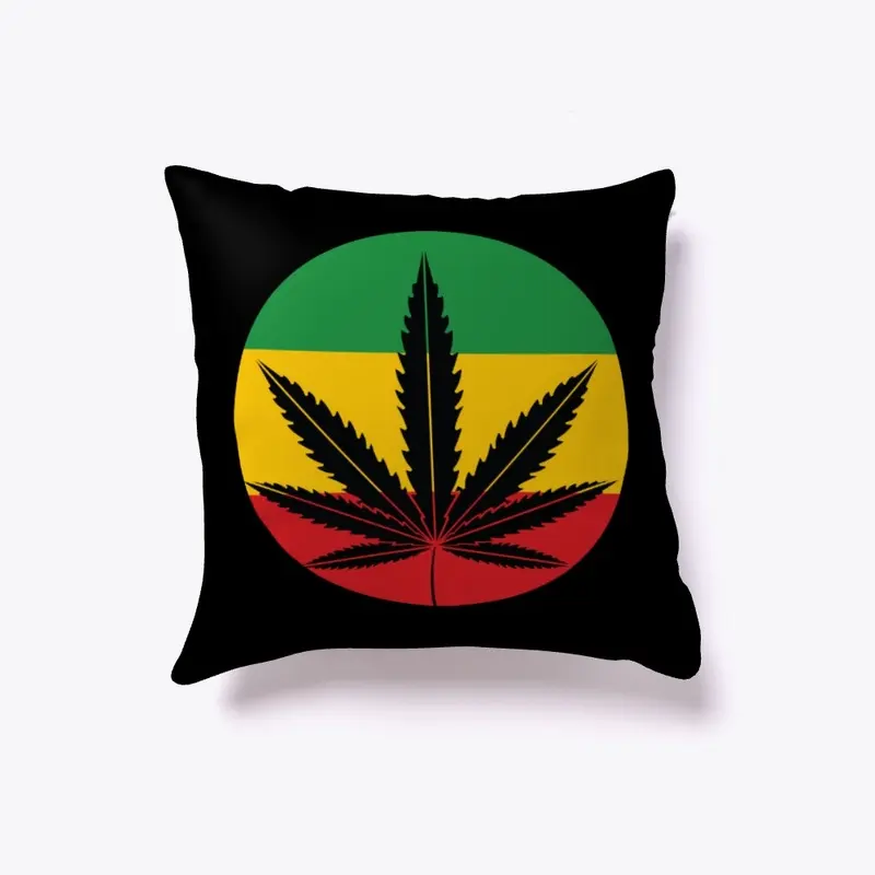 Cannabis Circle Rasta Colors