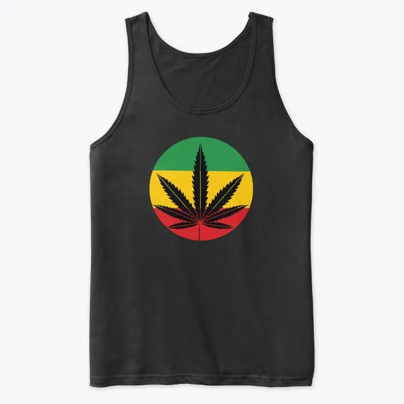 Cannabis Circle Rasta Colors