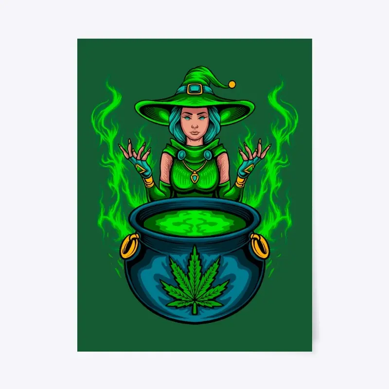 Witch Magic Spell Cannabis